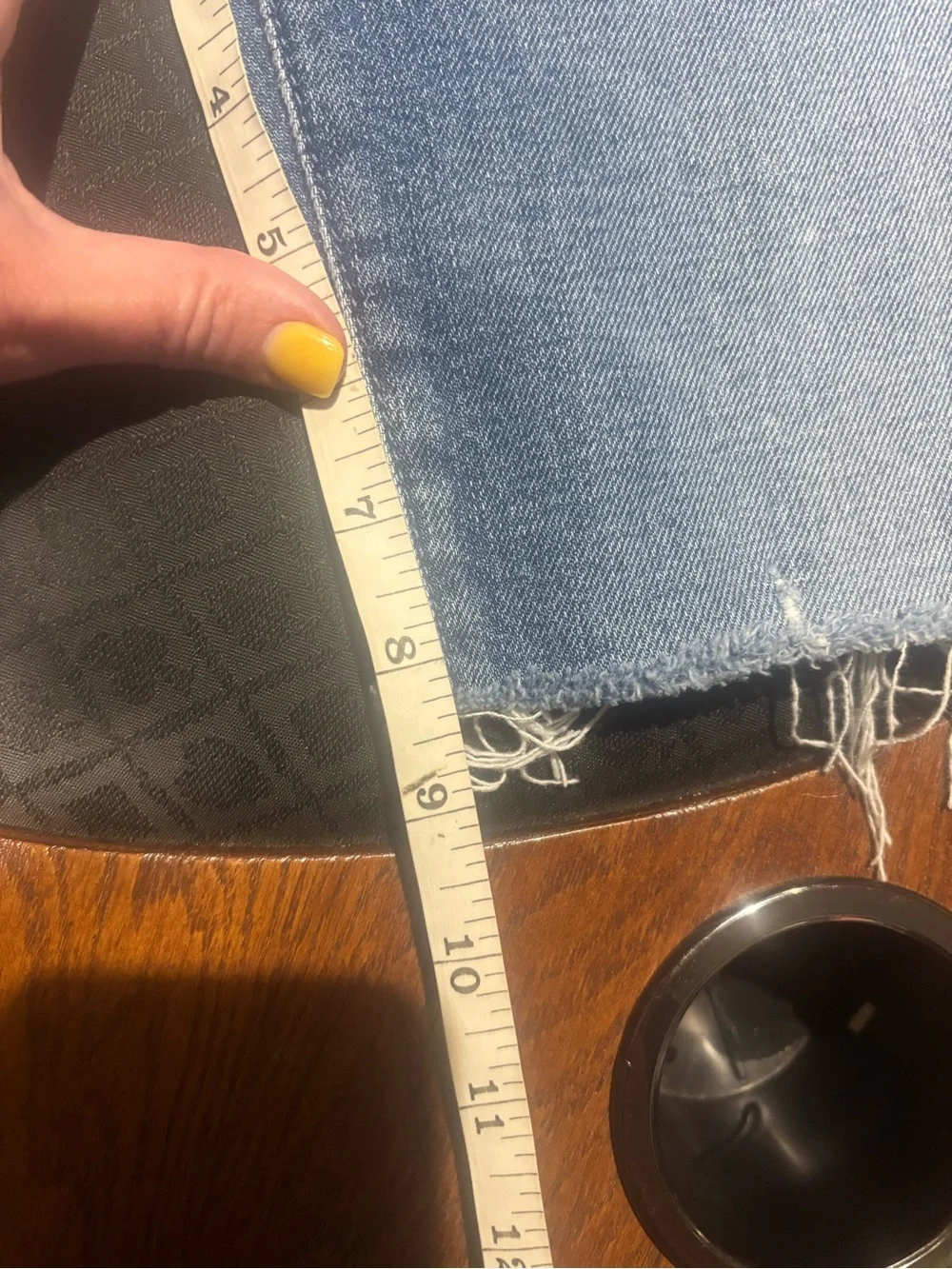 MOTHER The Trickster Bermuda Denim Short Your Treat or Mine Size 25